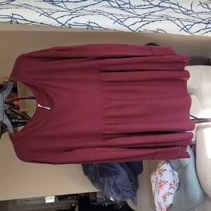 Free People, Size Medium, Maroon,  NWT